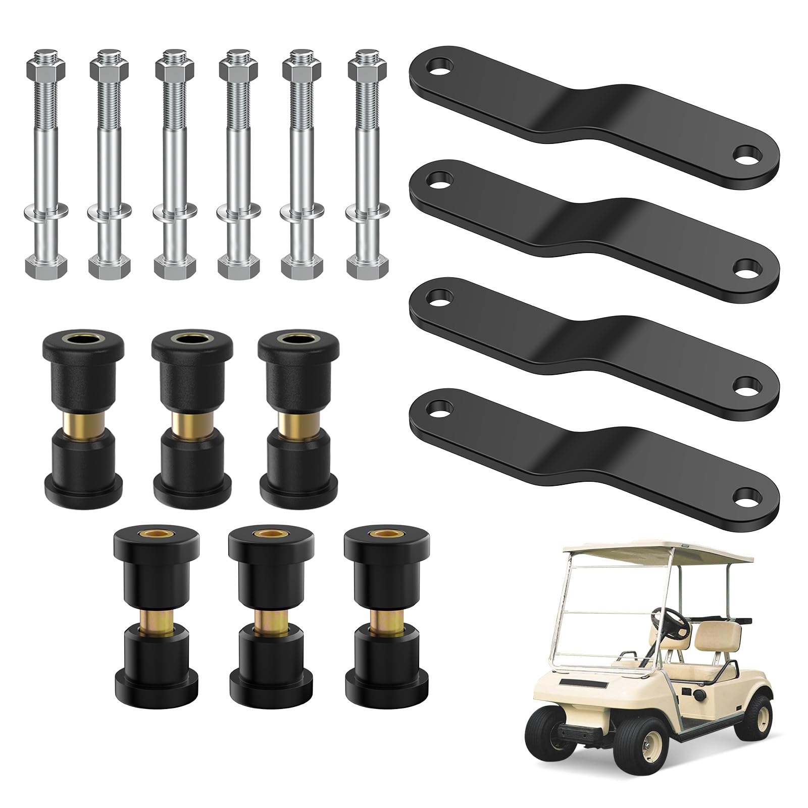 Amazon.com : CartClan Club Car DS Rear Leaf Spring Bushing Kit